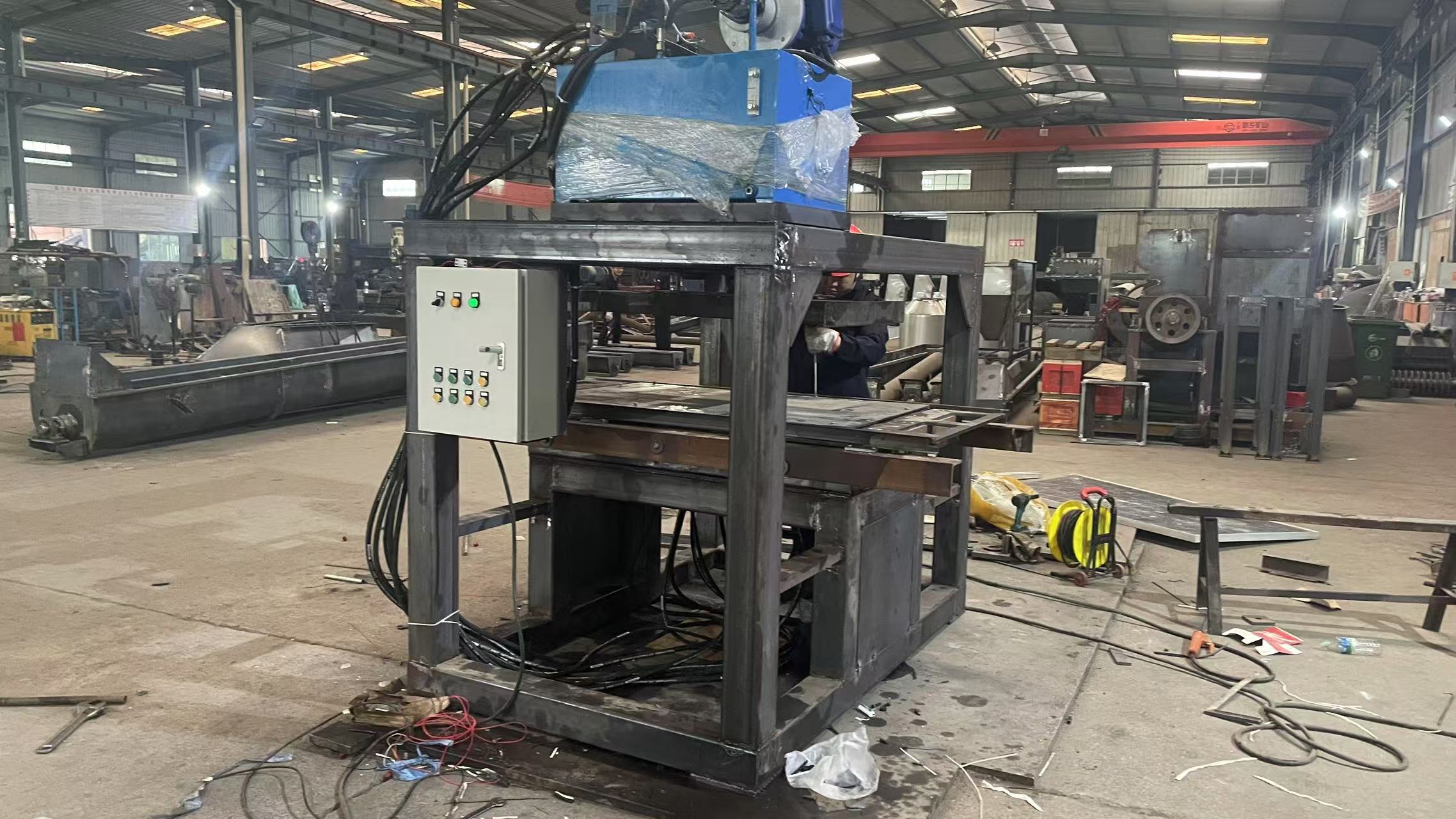 Semi-Auto Solar Panel Aluminum Frame Removal Machine